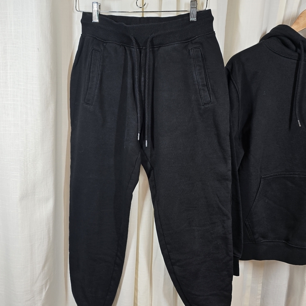 Fashion Nova Stole Your Boyfriend Zip-up Hoodie & Jogger Black 2-Piece Set - Picture 4 of 16